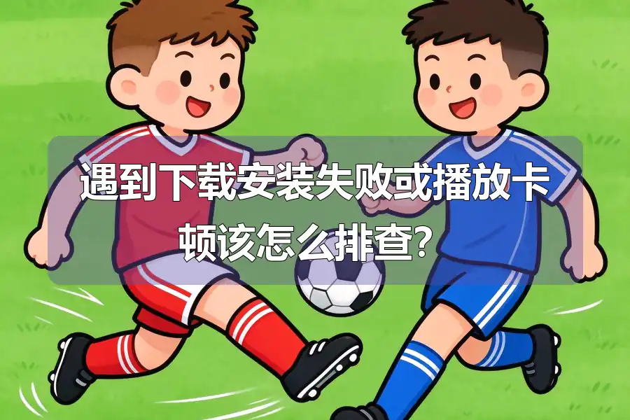 遇到下载安装失败或播放卡顿该怎么排查？