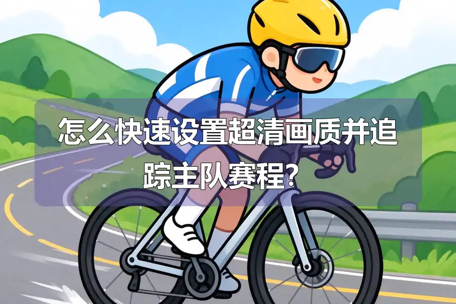 怎么快速设置超清画质并追踪主队赛程?